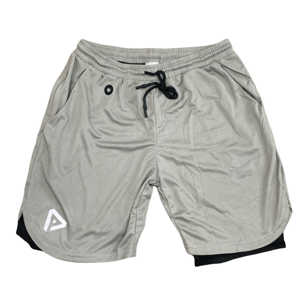 NWT Pinkbomb 2 in 1 Running Shorts Large